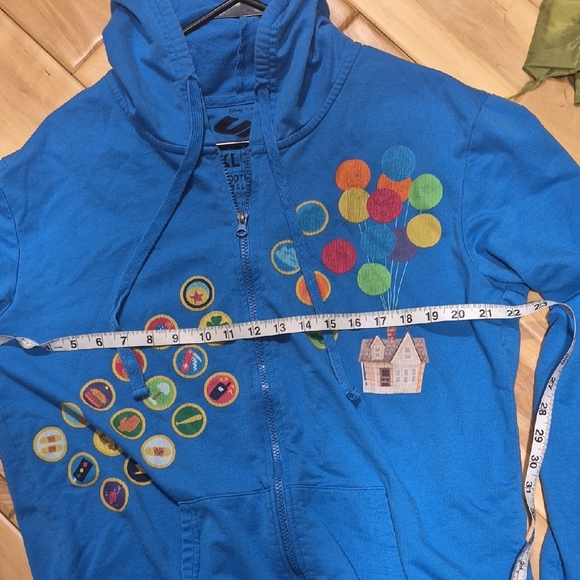 Loot Crate Blue Hoodie with Colorful Balloon Print - Picture 9 of 9